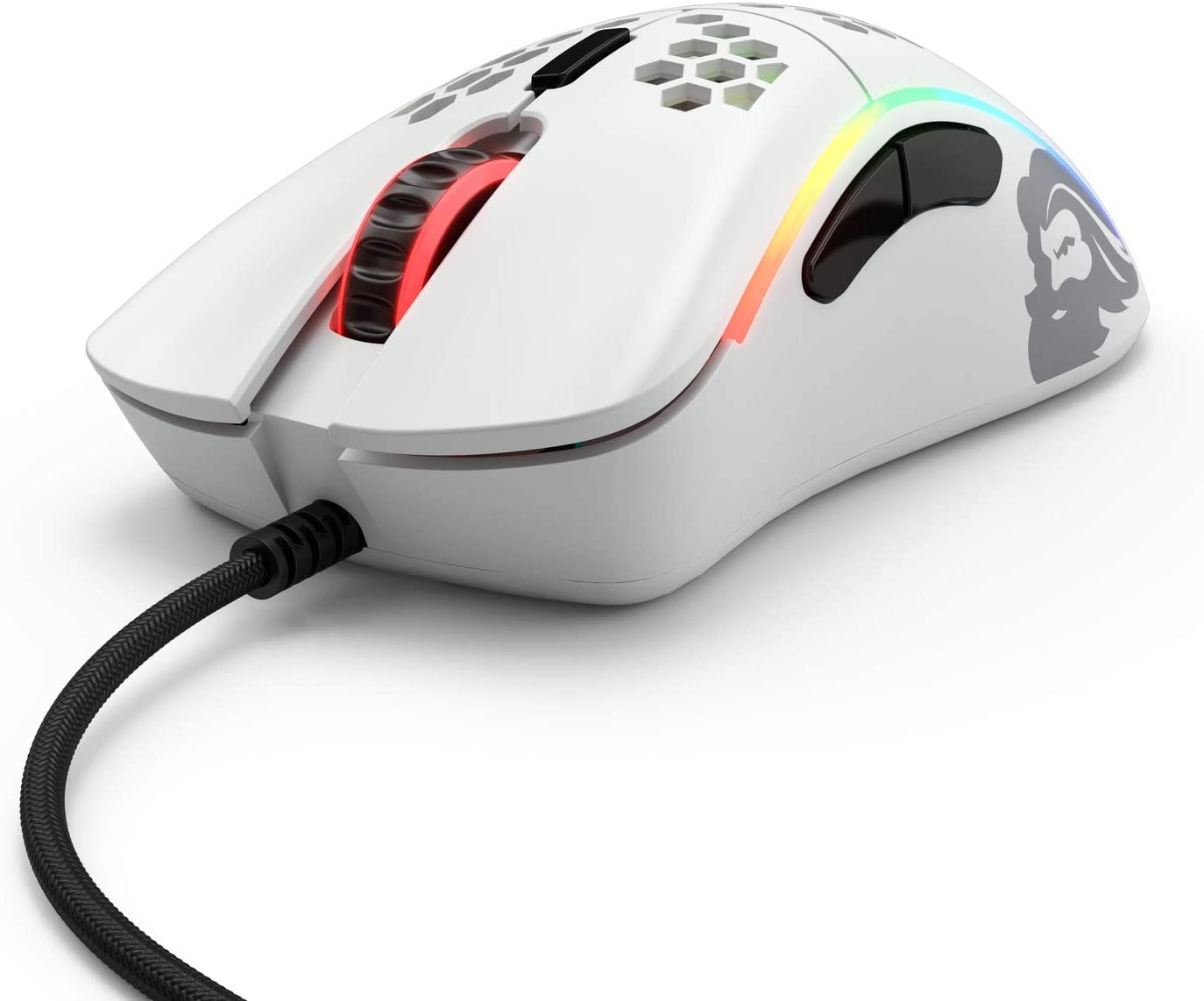 GLORIOUS MODEL D MINUS GAMING MOUSE (MATTE WHITE) - GLO-MS-DM-MW