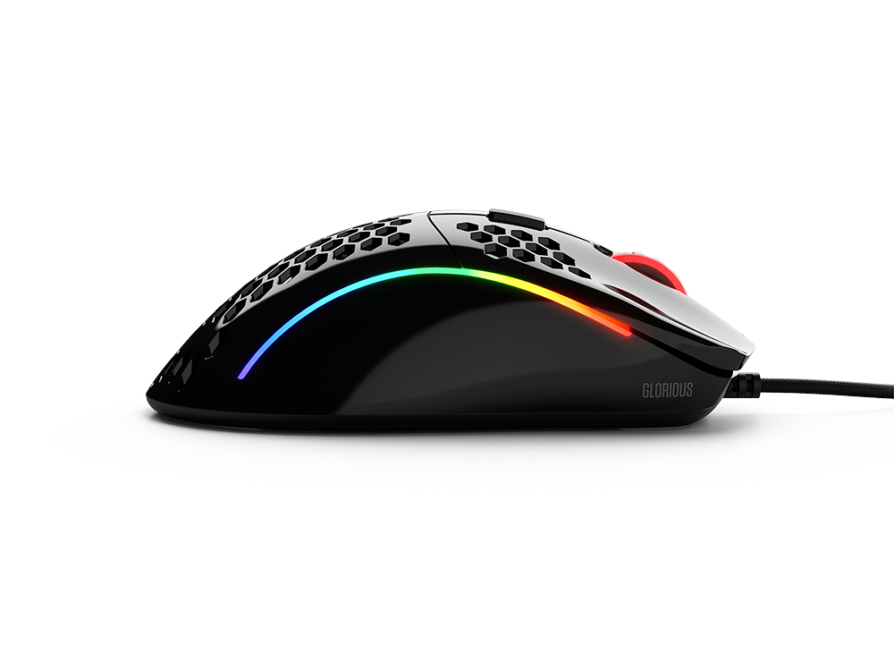 GLORIOUS MODEL D MINUS RGB GAMING MOUSE (GLOSSY BLACK) - GLO-MS-DM-GB