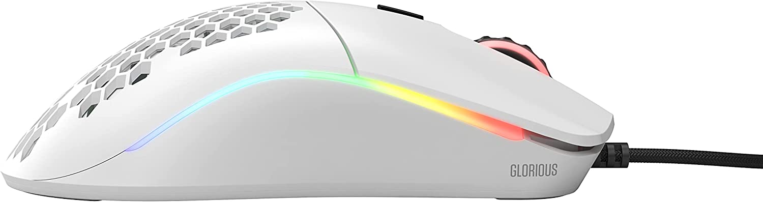 GLORIOUS MODEL O MATTE WHITE WIRED MOUSE - GO-WHITE-N