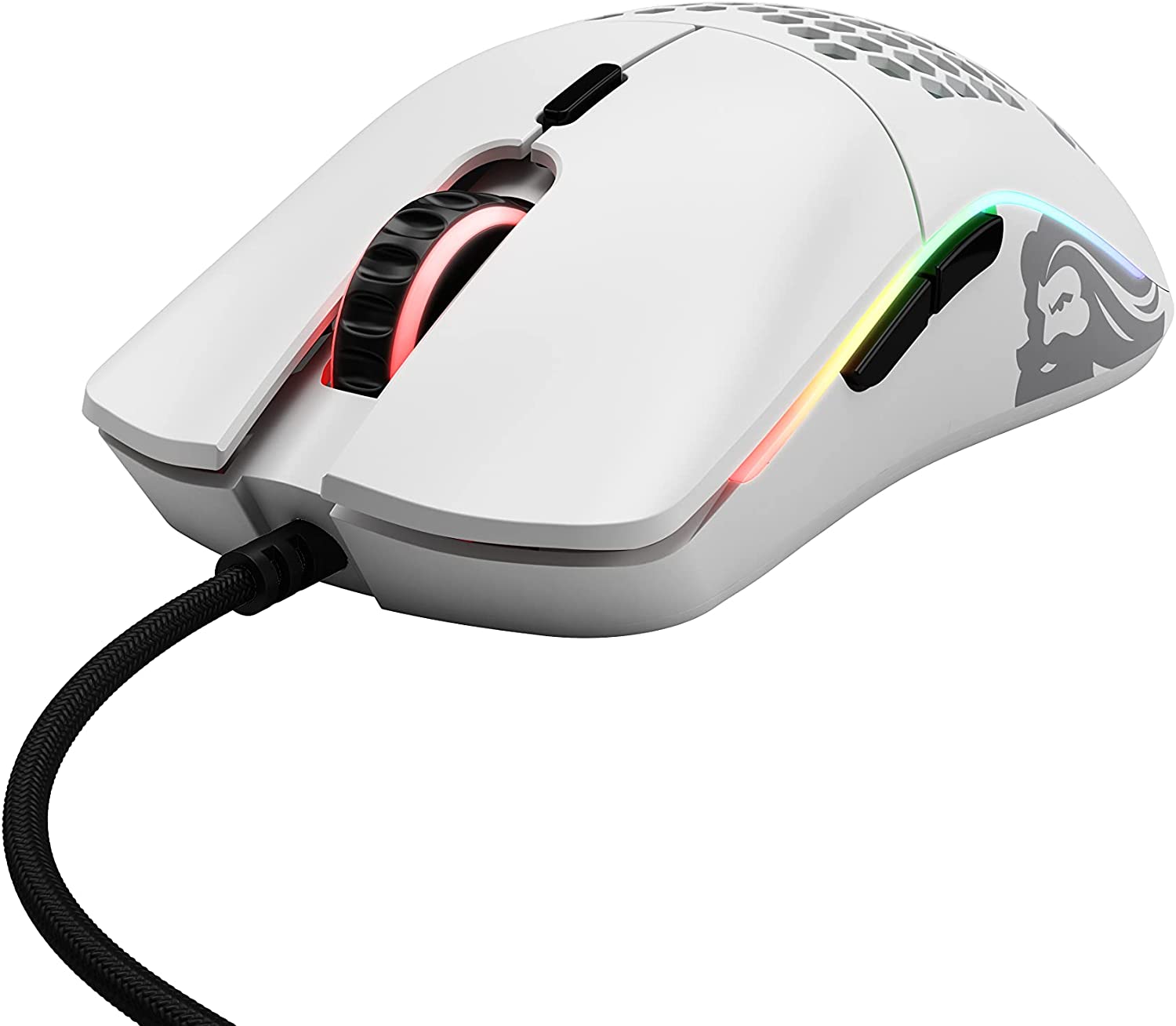 GLORIOUS MODEL O MATTE WHITE WIRED MOUSE - GO-WHITE-N