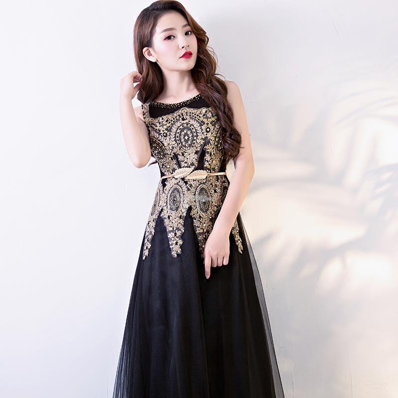 Gold Embroidered Black Evening Dress End 2 5 2019 4 15 Pm Gold Embroidered Black Evening Dress