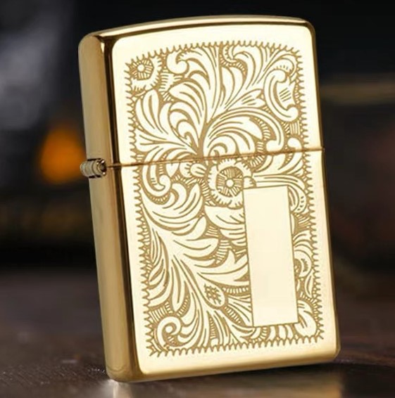 Gold Venetian Zippo Lighter (end 6/27/2021 12:00 AM)