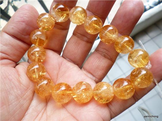 citrine crystal bracelet