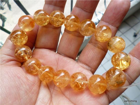 citrine crystal bracelet