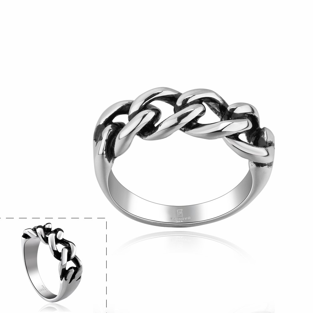 GORGEOUS VINTAGE STYLE CHAIN LINK SHAPE RING