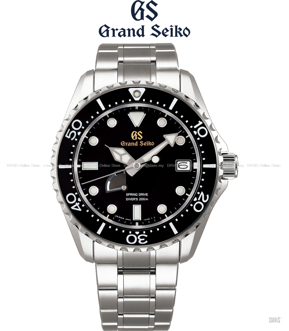 Grand Seiko SBGA463 Sport Diver Spring Drive Titanium Bracelet Black