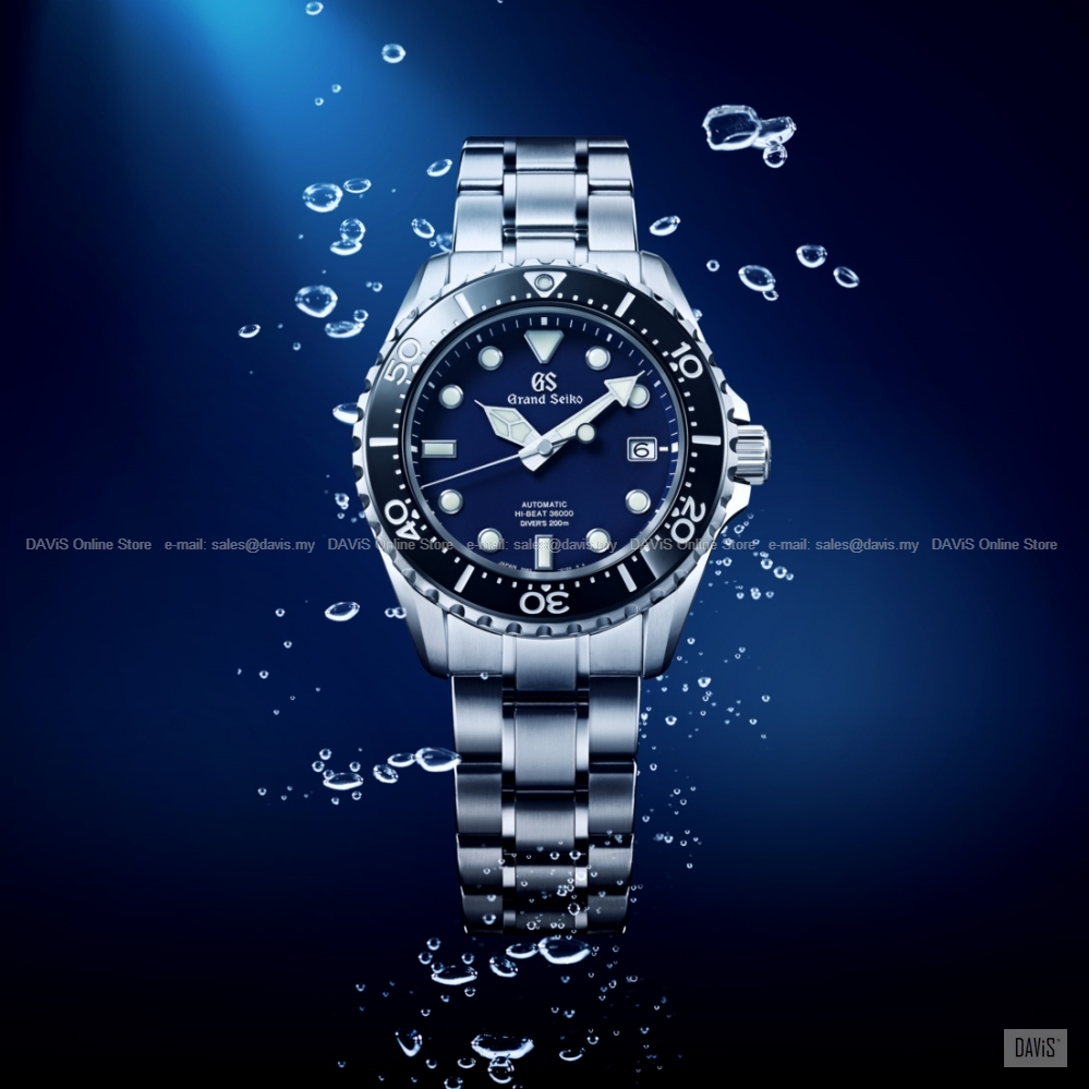 Grand Seiko SBGH289G Sport Automatic 200M Diver 43.80mm Bracelet Blue