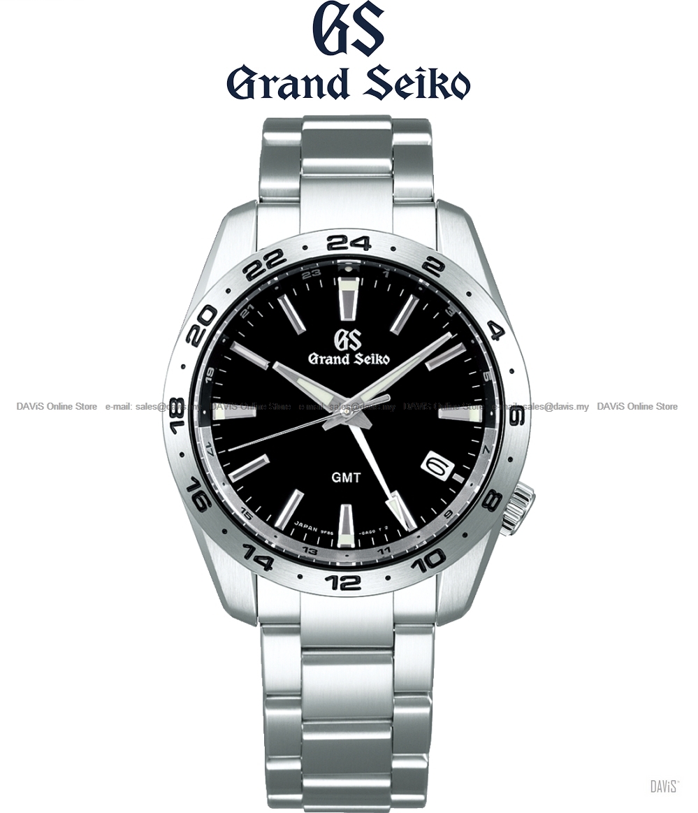 Grand Seiko SBGN027 Sport Collection GMT Quartz SS Bracelet Black