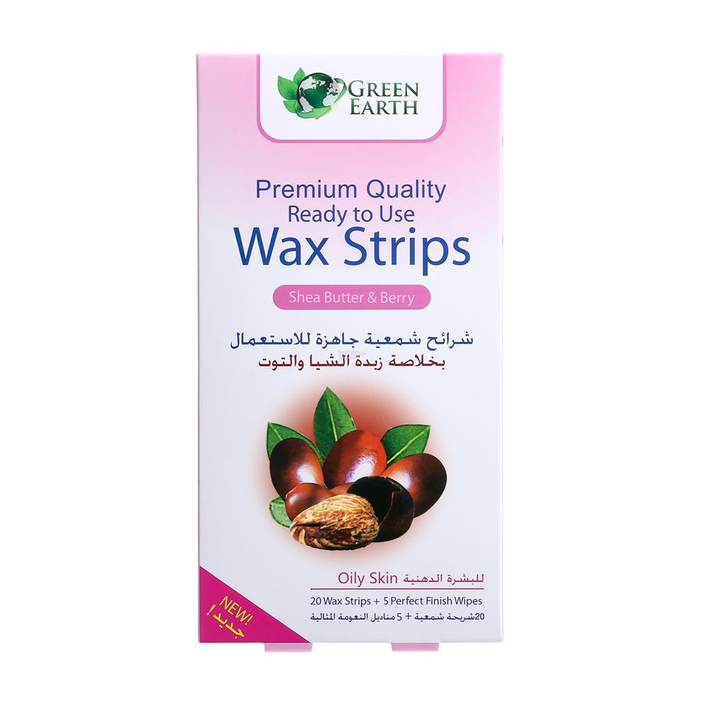 Green Earth Premium Quality Ready To Use Wax Strips Oily Skin