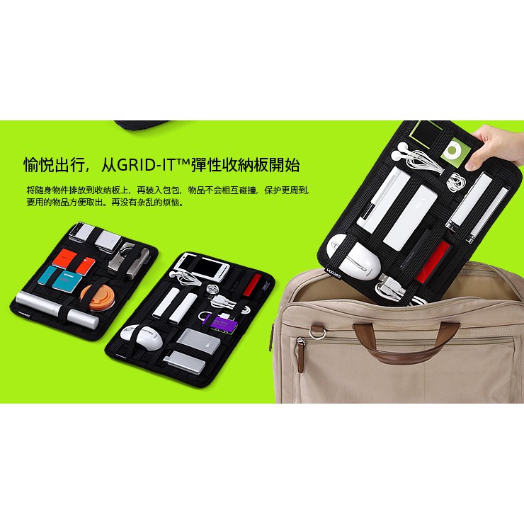 GRID-IT Accessory Organizer Pocket Bag Case Accessories