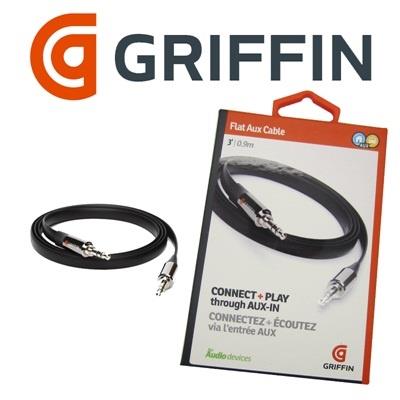 Griffin Premium Flat Aux Cable 0.9m for iphone samsung htc lenovo
