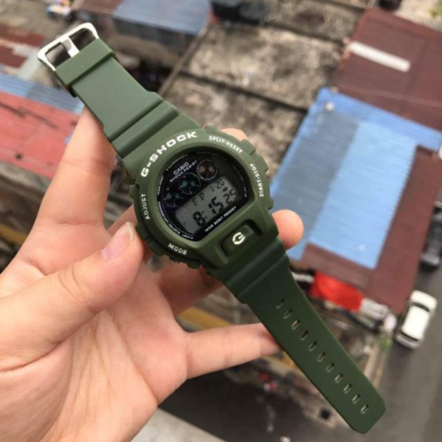 GS DW-6900 Army Green Watch G Shock Jam Tangan Watches Gshock c-asio oem