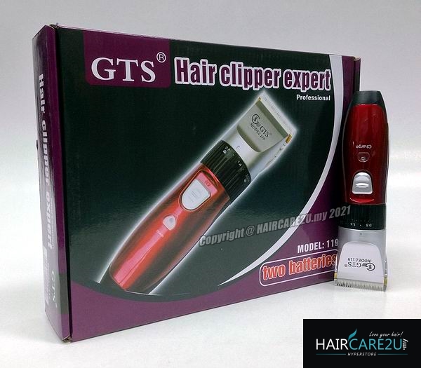 GTS 119 Professional Hair Clipper (Dual Batteries)