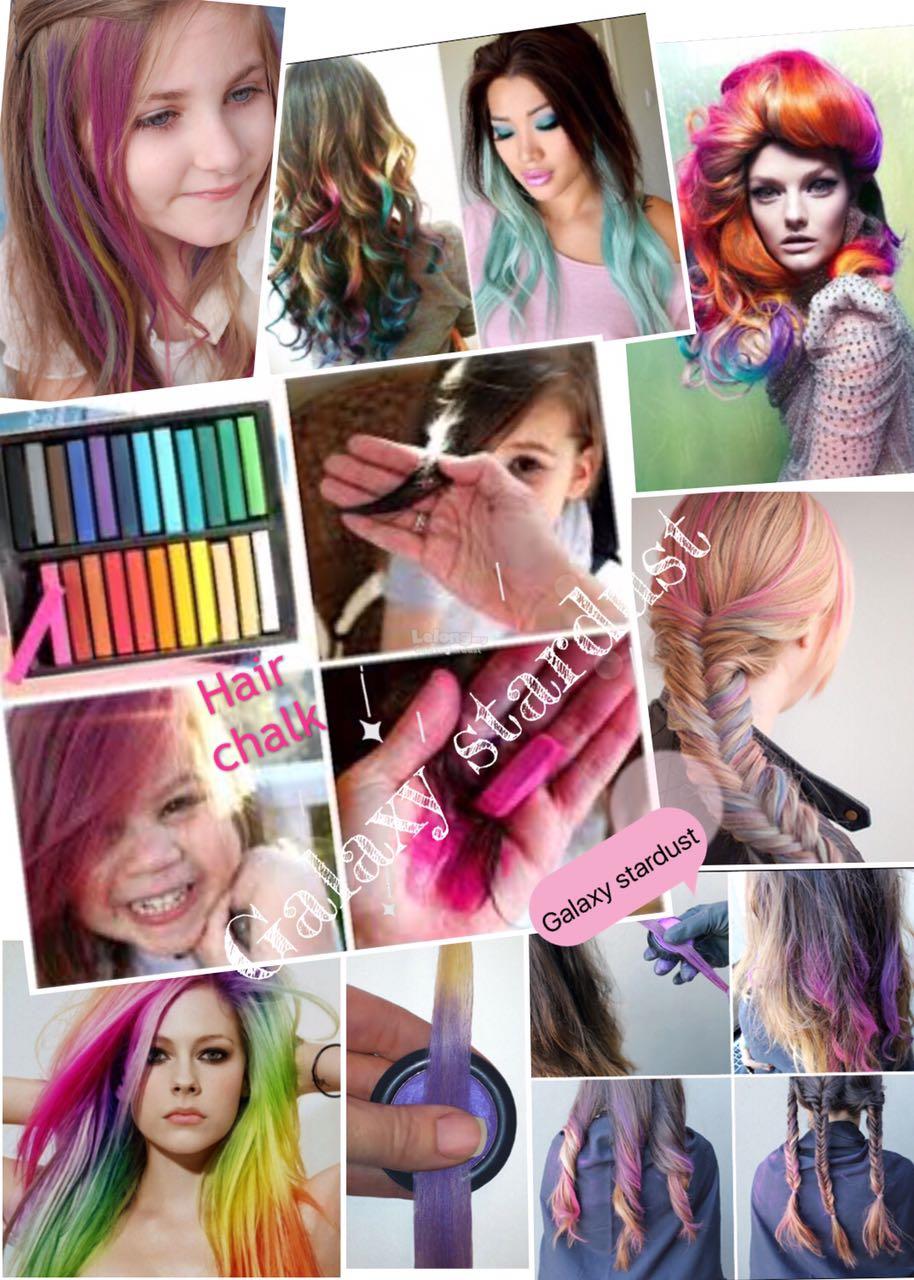 Hair Color Chalks,12 /24 /36 /48 Shades,Temporary Easy Non Damage Dry