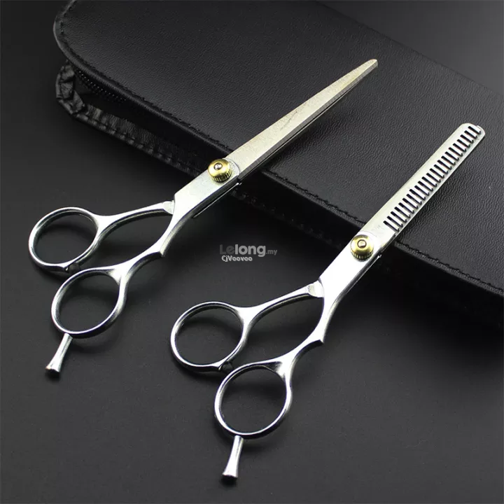 Hair Cutting Metal Scissors Set 3PCS Hairdressing Barber with Comb