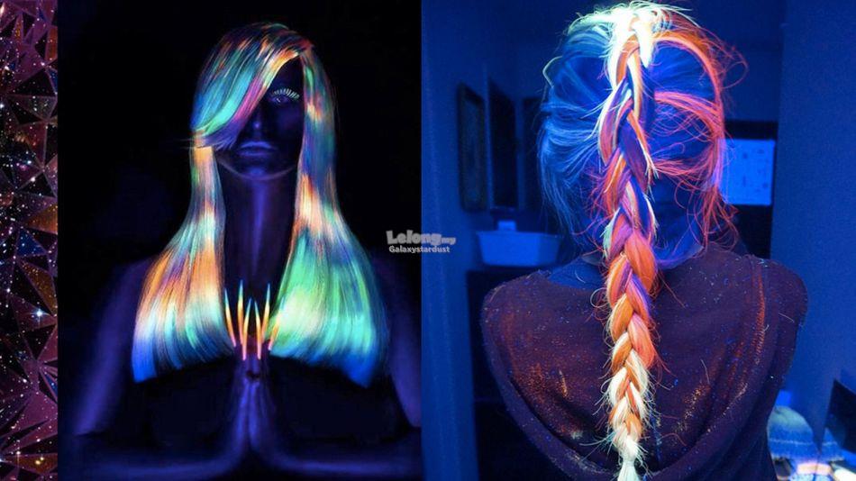 Hair,Face,Body Paint,Glow In The Dark,Arts,Design,Party,Night Events