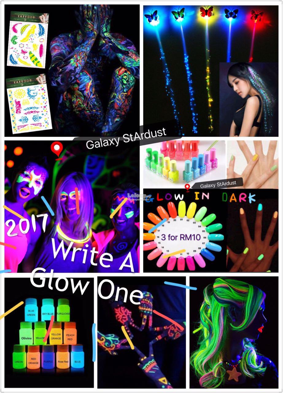 Hair,Face,Body Paint,Glow In The Dark,Arts,Design,Party,Night Events