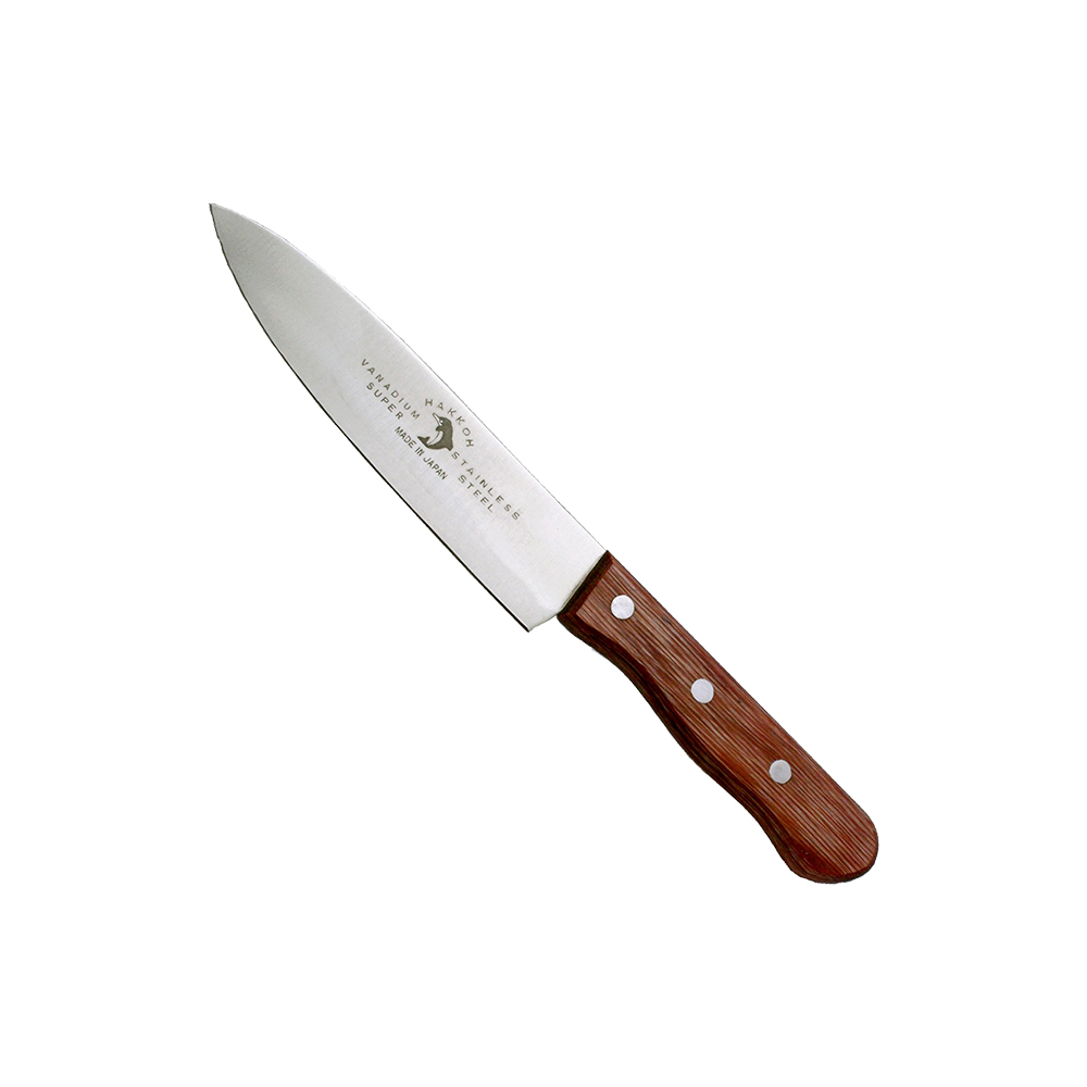 HAKKOH Japanese Cook Knife with Wooden Handle - 6 inch [H50594-6]