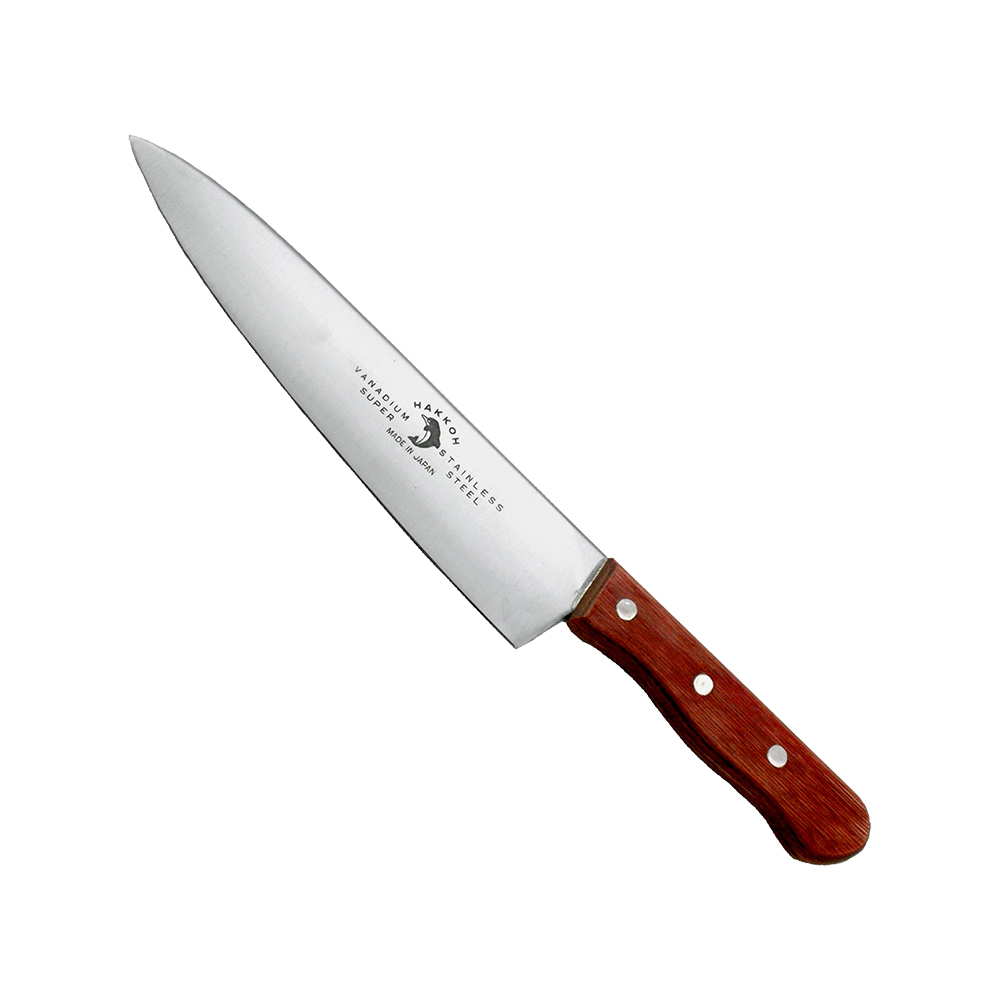 HAKKOH Japanese Cook Knife with Wooden Handle - 8 inch [H50594-8]