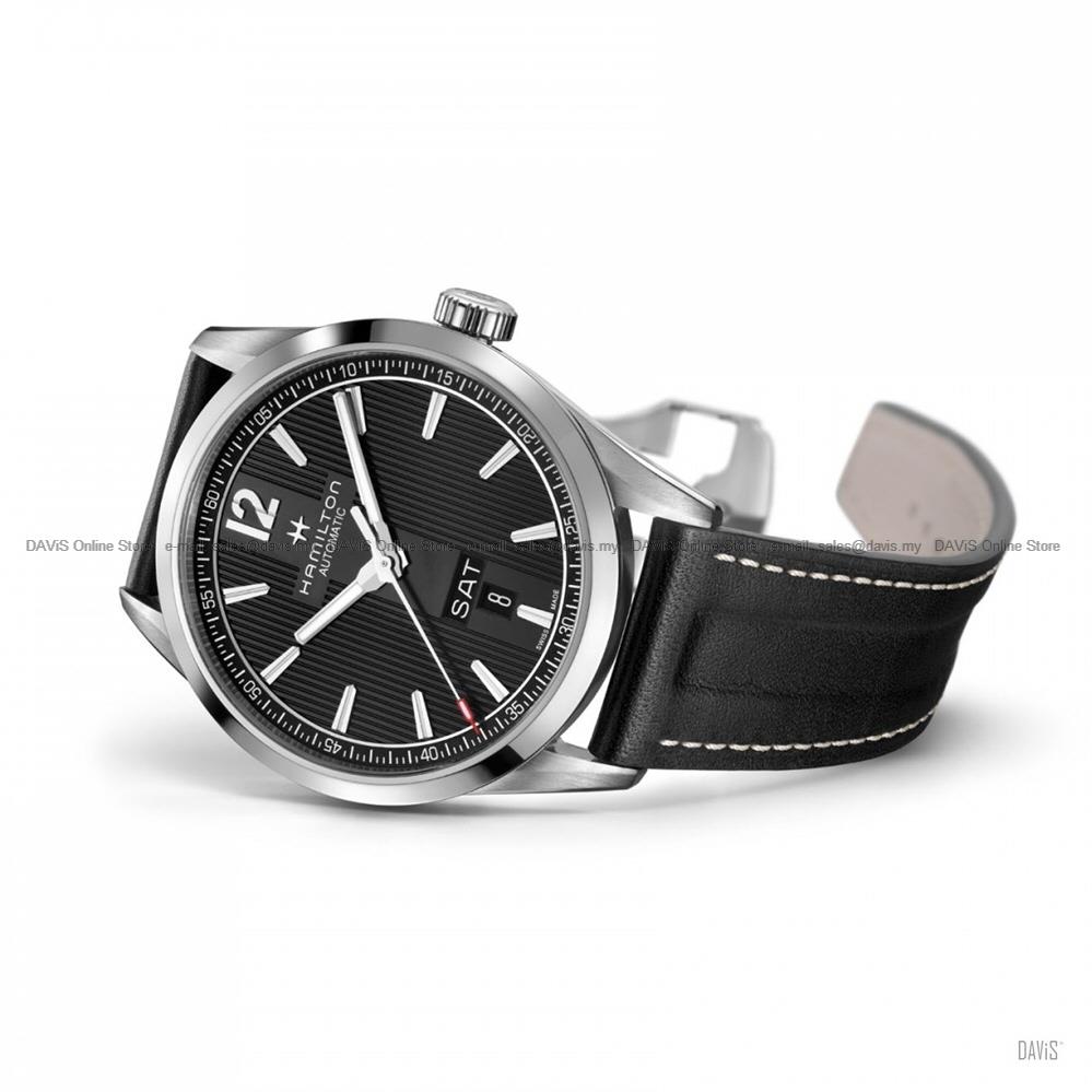 HAMILTON H43515735 Broadway Automatic 42mm Day Date Leather Black