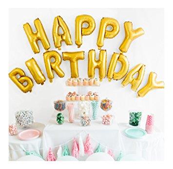 Happy Birthday Alphabet Aluminium Foil Balloon 16 inch