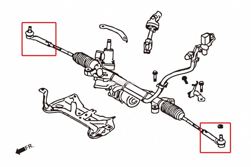 Hardrace Roll Center Tie Rod End Subaru GC/GD/GRB