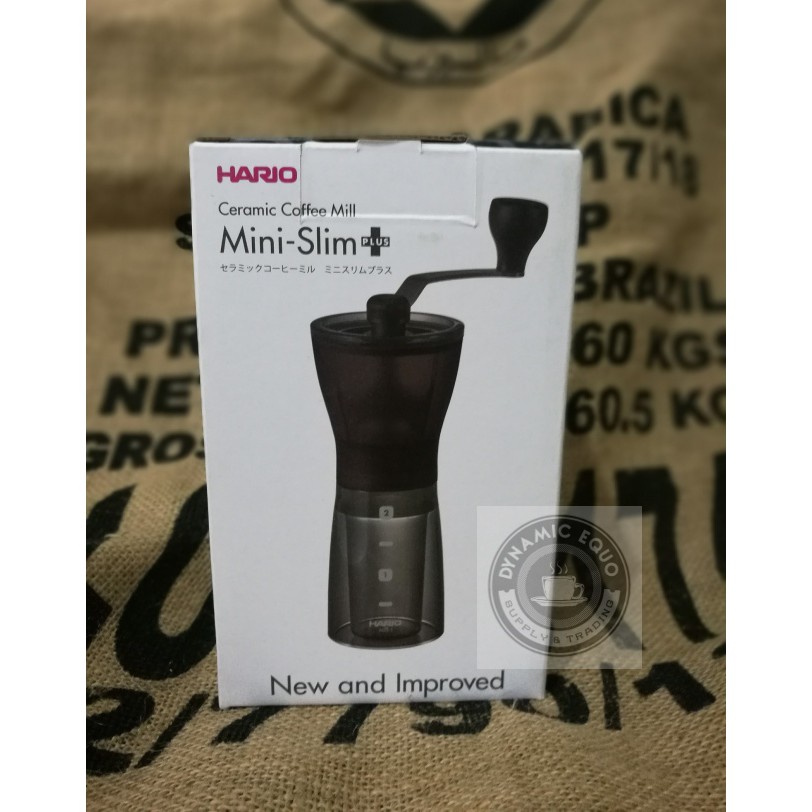 HARIO Ceramic Coffee Mill Slim Plus Grinder MSS-1DTB