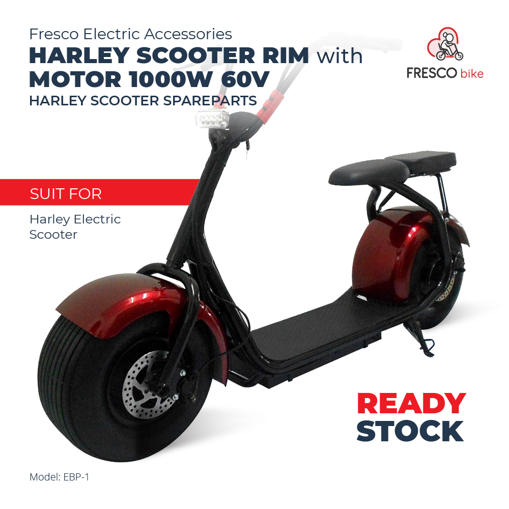 Harley Electric Scooter Rim With Motor 1000w 60v