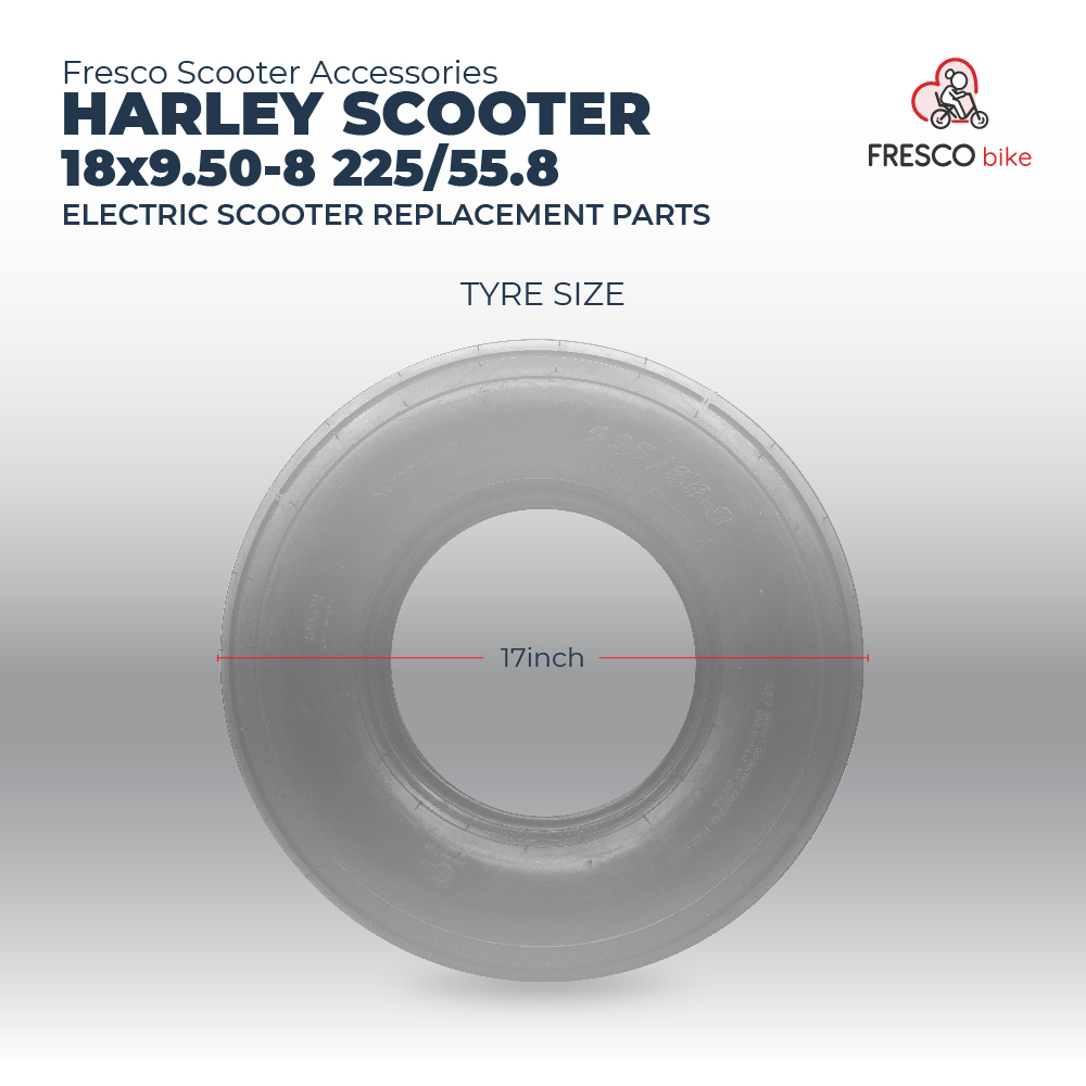 Harley (Tubeless Tyre) 18x9.50-8 225/55.8 Electric Scooter