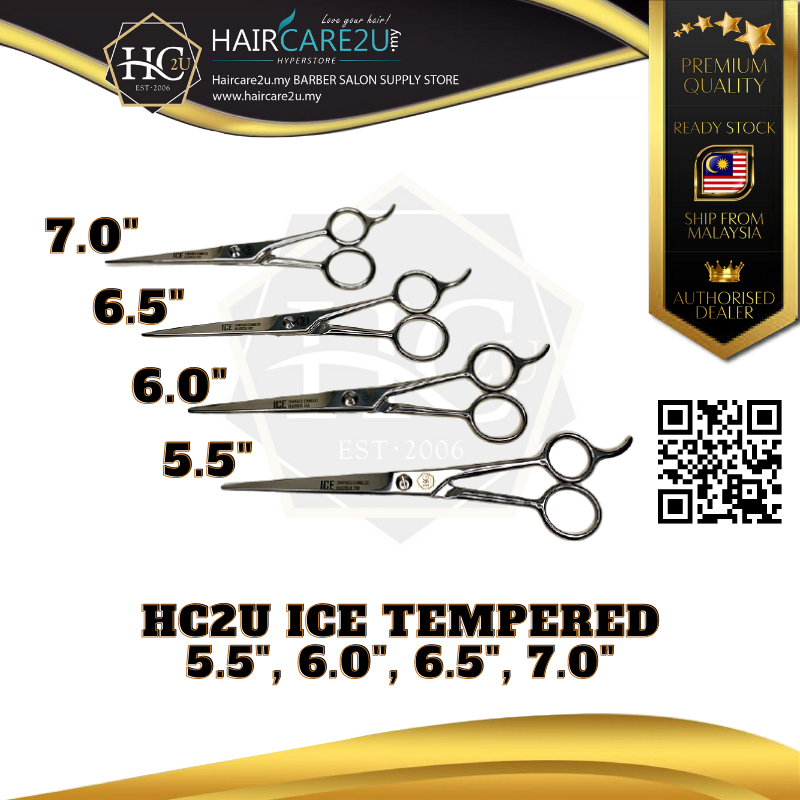 HC2U ICE Tempered Stainless Classical 600 Barber Scissor