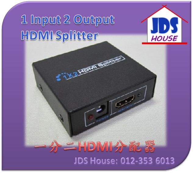 HDMI 1 in 2 out Video Splitter 1080p supply with 5V Power Adapter