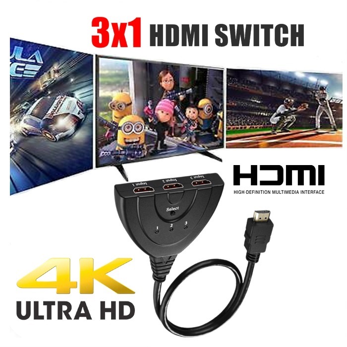 HDMI 2.0 Switcher 4K Hdmi Switch HDMI Splitter Adapter