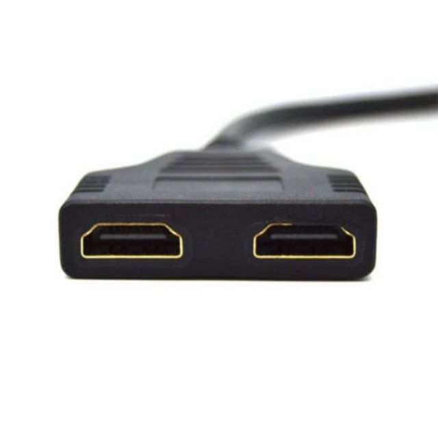 HDMI Splitter 1 Male To Dual HDMI 2 Female Y Adapter Cable Adapters Multi