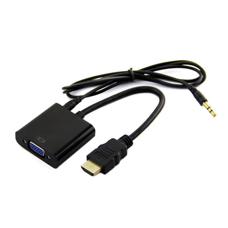 HDMI to VGA Adapter / Converter with Analog Audio 3.5mm Output