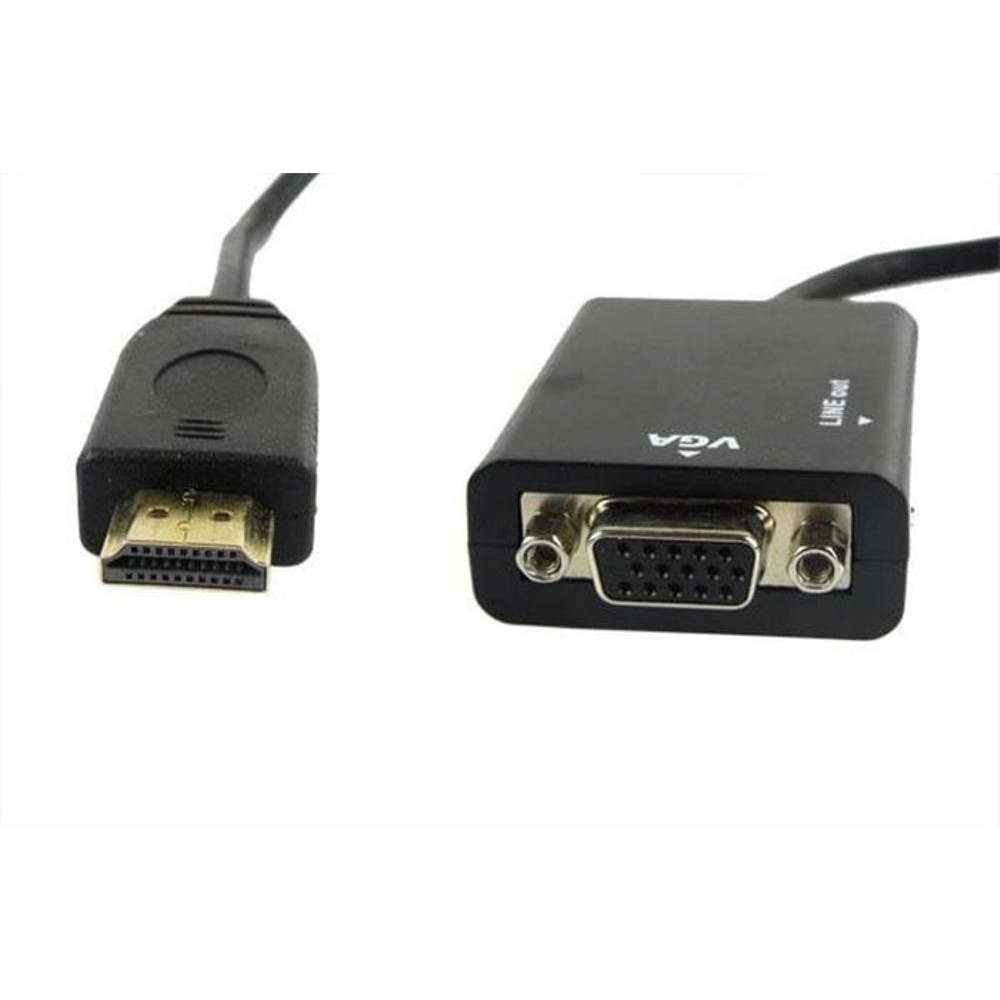 HDMI TO VGA WITH Audio Output HD Conversion Cable