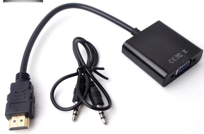 HDMI to VGA Cor Adapter Cable Option with Audio Portnverte