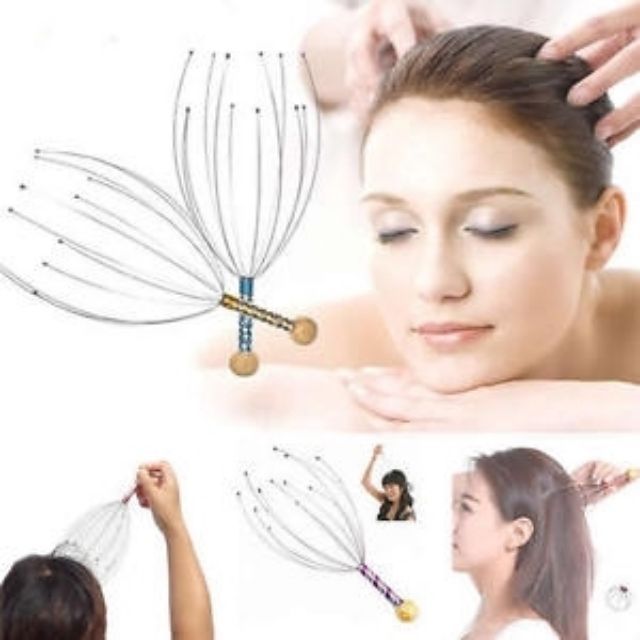 Head Massager 12 Claw Neck Scalp Scratching Head Top Point Octopus Acupuncture