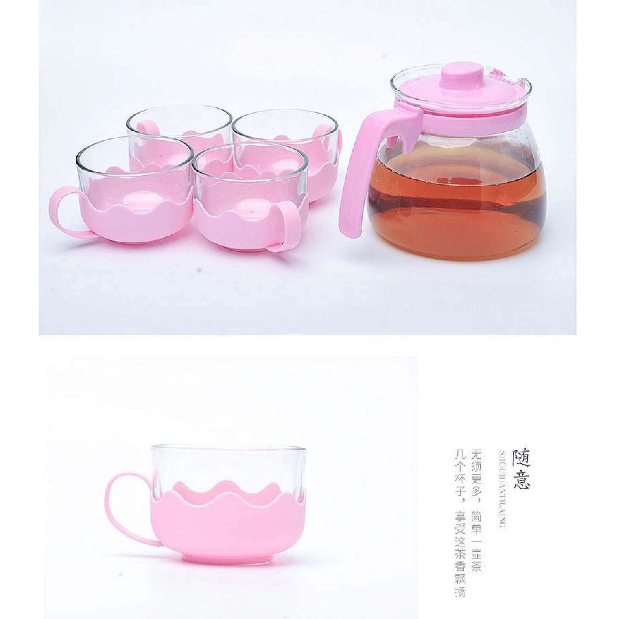 &#32784;&#28909;&#29627;&#29827;&#27873;&#33590;&#22774;&#33590;&#20855;&#22871;/ Heat-Resistant Glass Teapot Tea Set