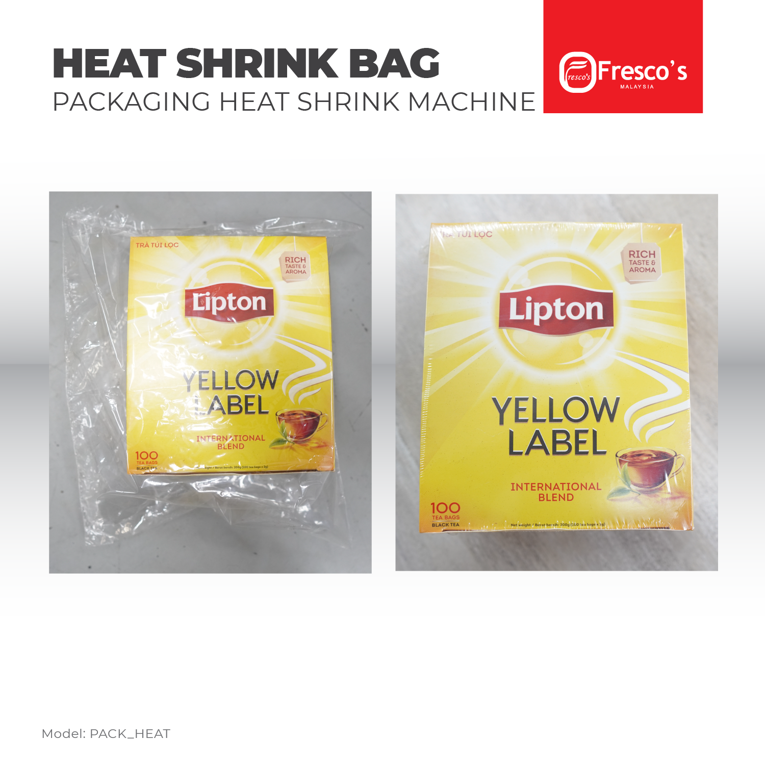 Heat Shrink Wrap Bag 30x25cm Plastic POF 200PCS