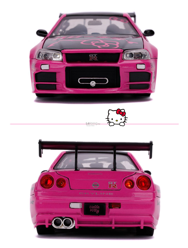 Hello Kitty - 2002 Nissan Skyline GT-R R34 w/ figure