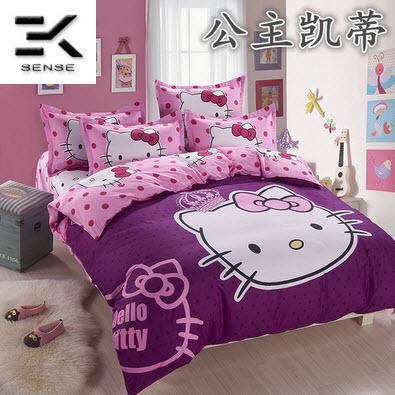 NEW!! Hello Kitty Cotton Bed Sheet Se (end 9/6/2021 2:52 PM)
