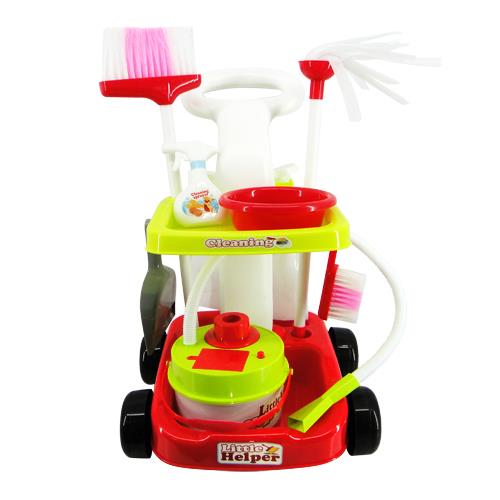 toy cleaning trolley set