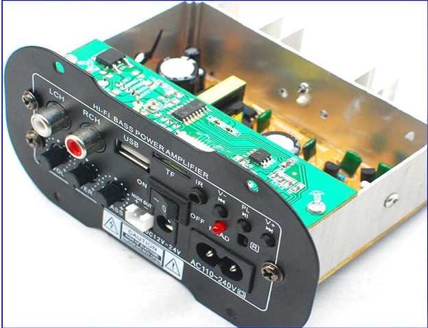 High-power car subwoofer amplifier board card USB remote 12V24V220V