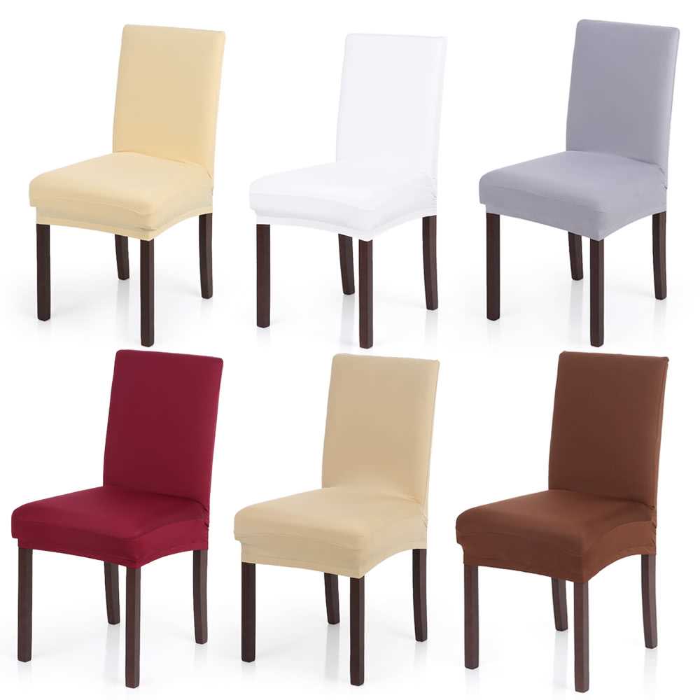 High Quality Stretch Removable Washable Short Dining Chair Cover Soft