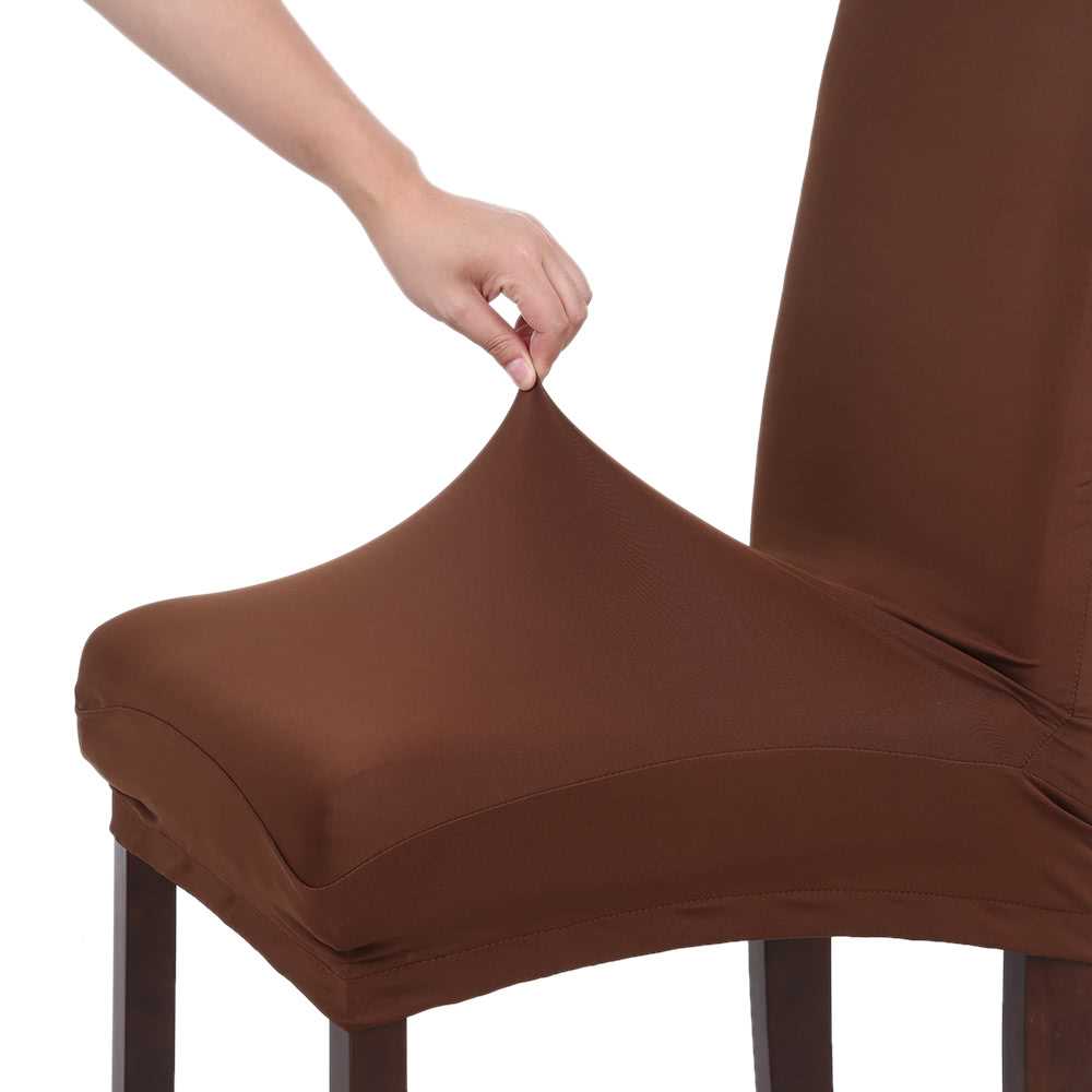 High Quality Stretch Removable Washable Short Dining Chair Cover Soft