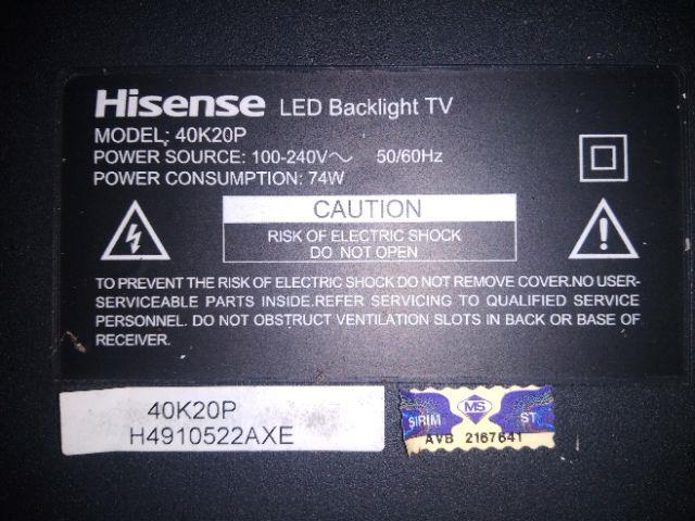 HISENSE LCD TV 40K20P Power Board / Power supply board