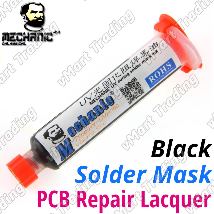 HKMC HY-UVH700 UV Curable Solder Mask [10cc Syringe Black]