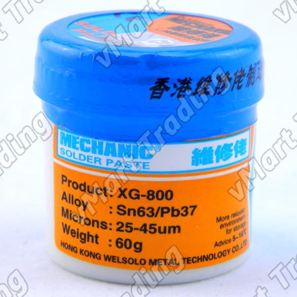 HKMC XG-800 Sn63Pb37 Solder Paste [60g Jar]