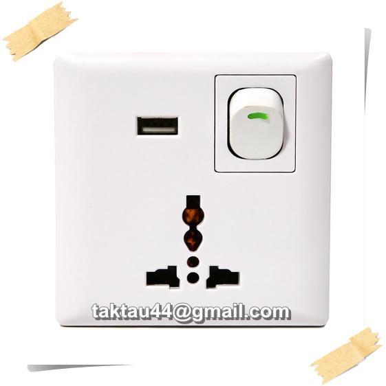 Home Wall Socket Power Point with USB Phone Charger