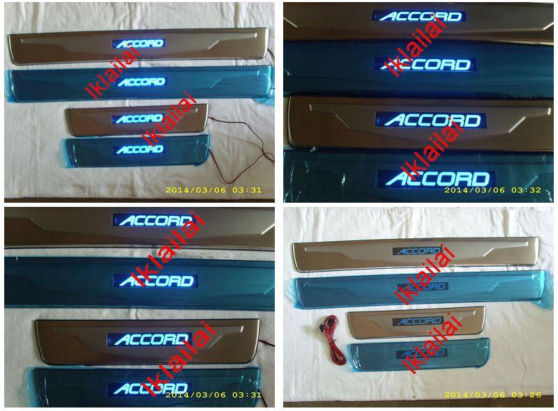 Honda ACCORD '03 2.4cc Door / Side Sill Plate With LED Light [4pcs/set